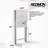  Louvered Over-The-Toilet Space Saver Cabinet, Adjustable Shelf, White