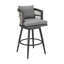 Tabouret d'extérieur en métal avec coussin Harleigh-1415983898