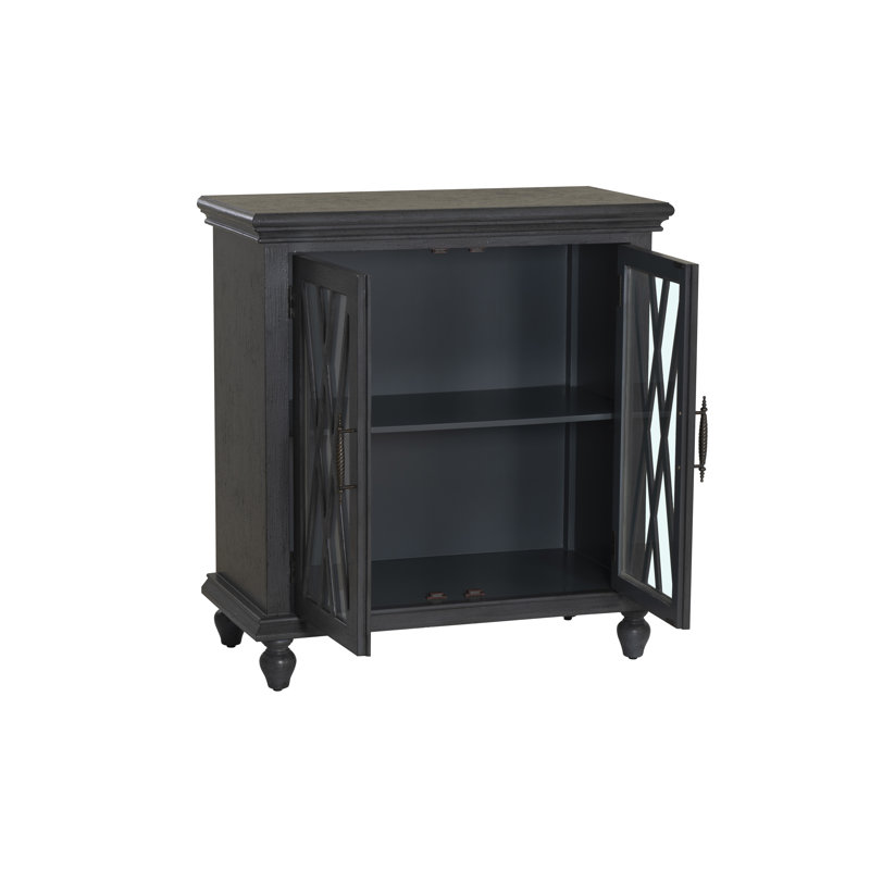 Kelcey 2 Door Cabinet Grey, Gray