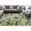 Tapis floral vert / beige touffeté à la main Floral-1862973266