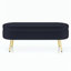 Banc de rangement repose-pieds ovale avec pieds en métal-128968968-128968973