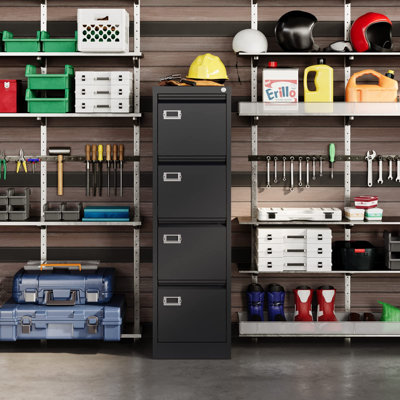 15.12'' Wide 4 -Drawer Steel File Cabinet