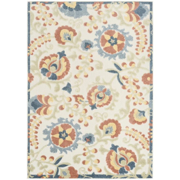 Gregori Grey Multicolor Farmhouse Rug