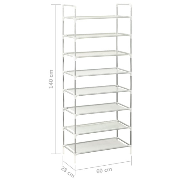 Heavy Duty Metal 72 Pair Shoe Rack Rebrilliant