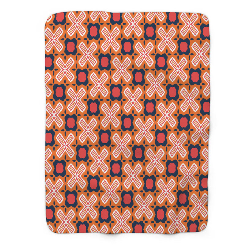 Motif jaune - couverture en sherpa de qualité supérieure 1 pièce, Lit simple