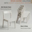 Ensemble de salle à manger en bois massif 5 pièces Xavion & Morven, chêne blanc classique-851954907