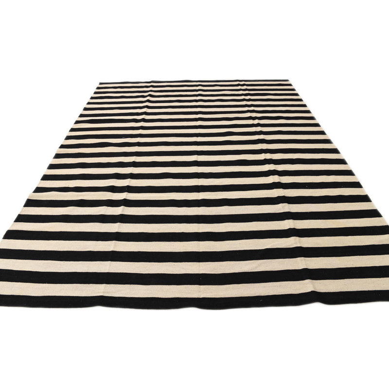 Tapis noir et blanc Noor