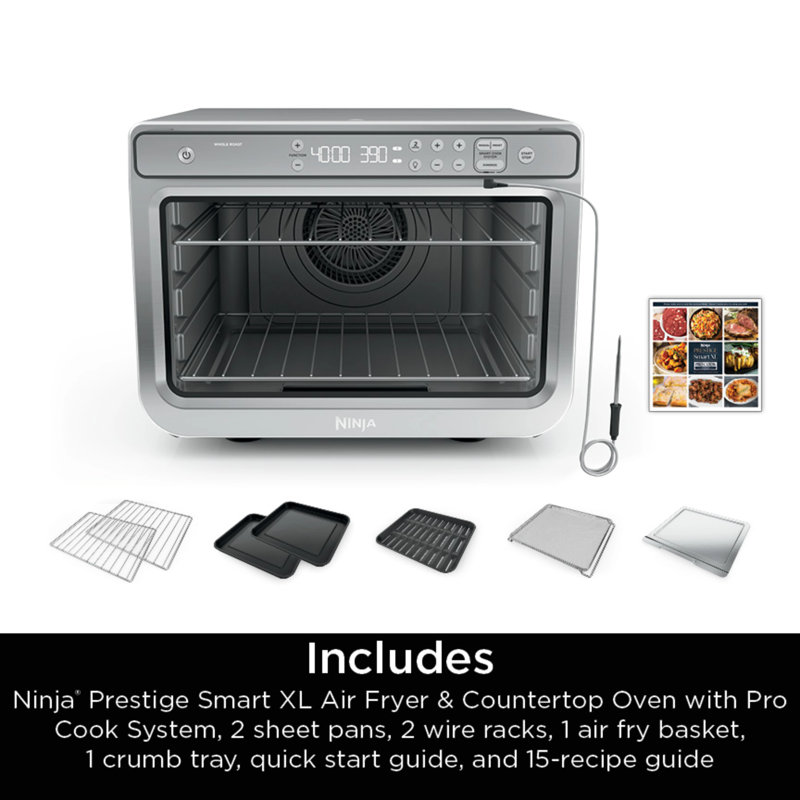 Ninja Prestige Smart XL Stainless Steel Air Fryer & Countertop Oven