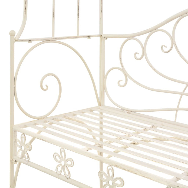 Banc de jardin en acier inoxydable Ethanmichael, Beige