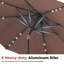 Parasols de patio solaires 10 pi avec lumières-1380956145