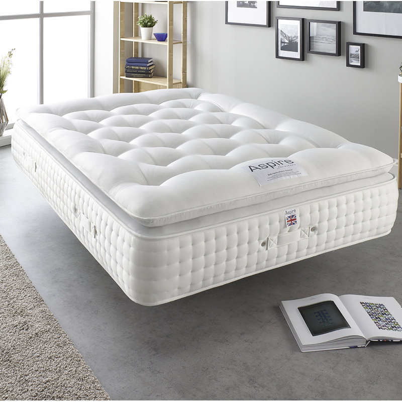 Aspire Pillow Top Pocket Sprung Mattress, Small Single (2'6)