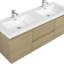 Meuble-lavabo de salle de bain avec tiroirs rembourrés-983355267