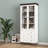 White MDF Display Storage Cabinet