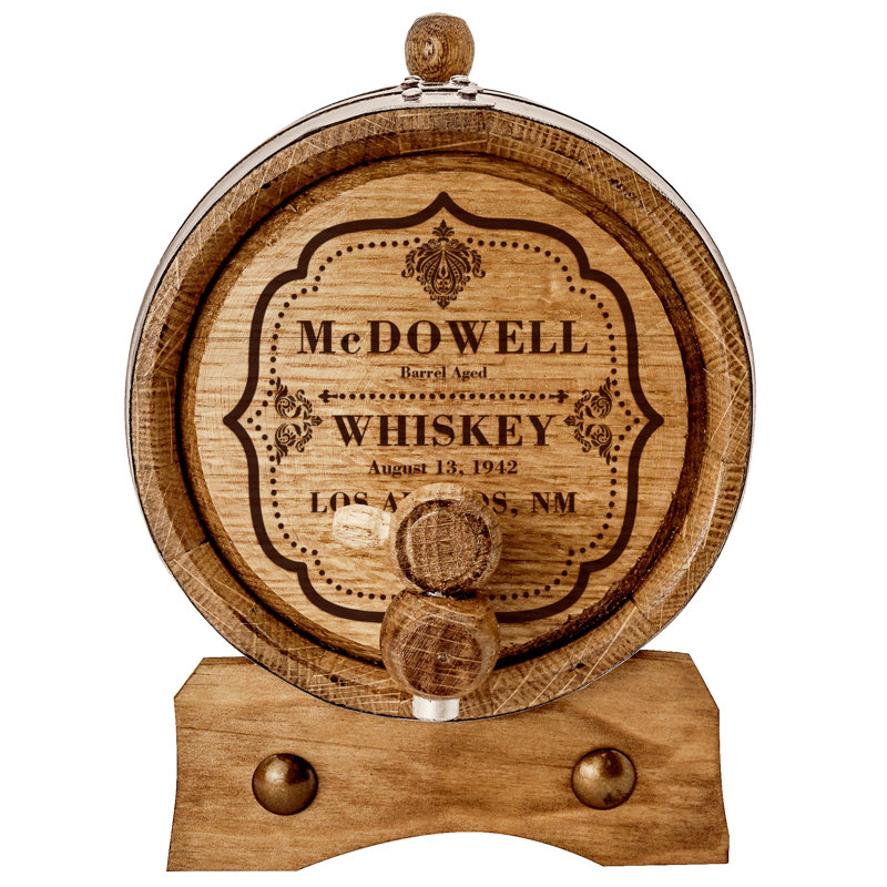 Mcdowell Wood Wine Barrel, 1 Liter, Yes