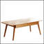 Table basse en bois massif avec rangement, table basse durable et élégante pour les espaces de vie modernes