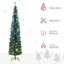 Arbre de Noël artificiel lumineux 7,5 pi