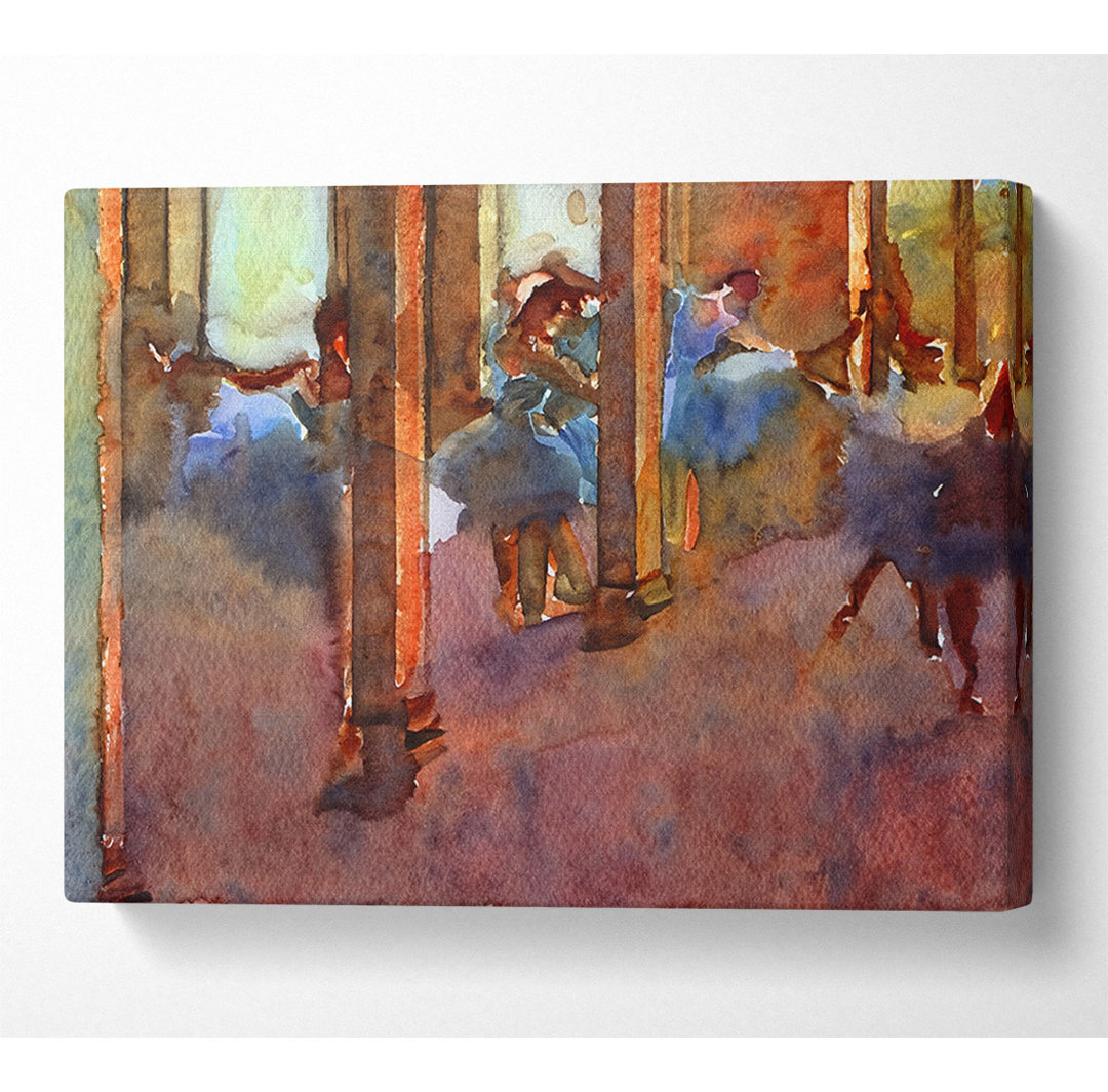 Degas Tänzerinnen im Foyer - Kunstdrucke auf Leinwand