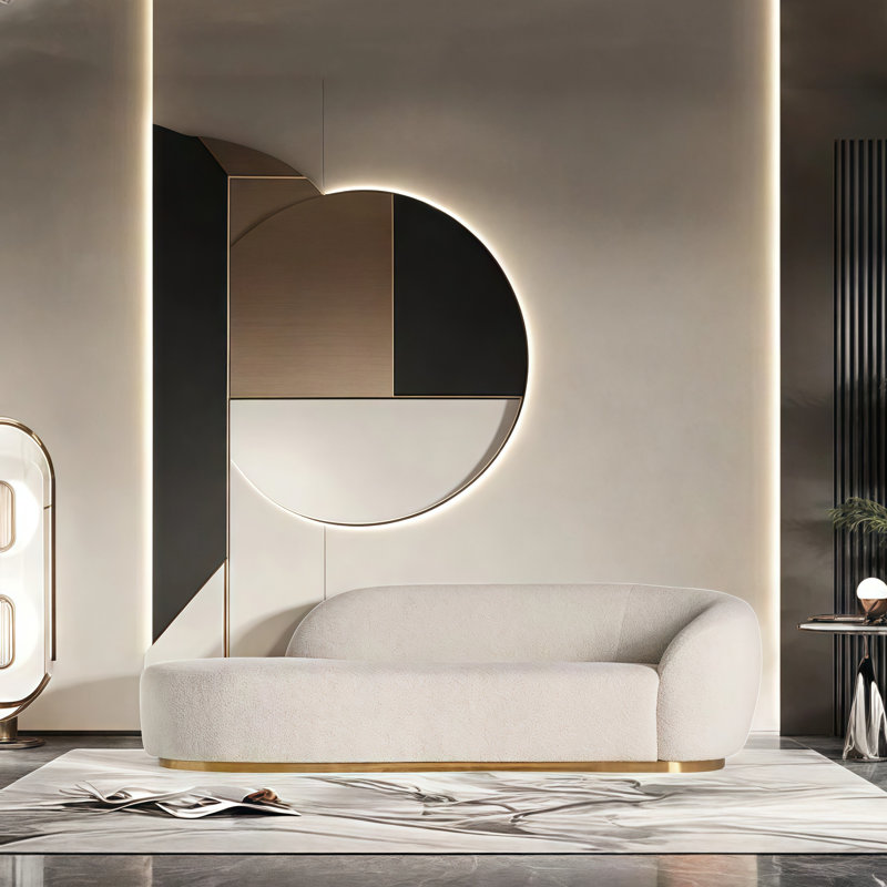 Chaise longue décontractée spacieuse et simple, Orienté à droite