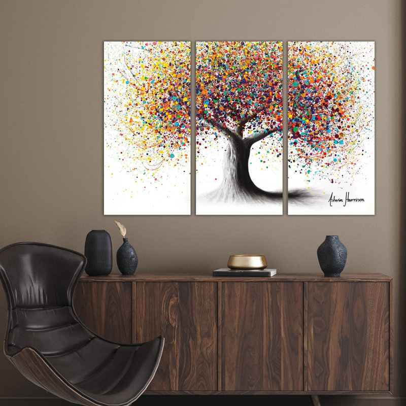 Rainbow Soul Tree by Ashvin Harrison - No Frame Gallery-Wrapped Canvas Giclée on Canvas, 101.6cm H x 152.4cm W x 1.91cm D
