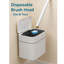 Ensemble de brosse de toilette murale avec piston et 24 têtes jetables, nettoyage à 3 couches, support sans perceuse, outil de nettoyage hygiénique pour salle de bain