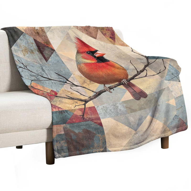 Jeté en flanelle Cardinal, 40 po x 50 po
