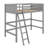 Solid Wood Loft Bed With Ladder-272117119