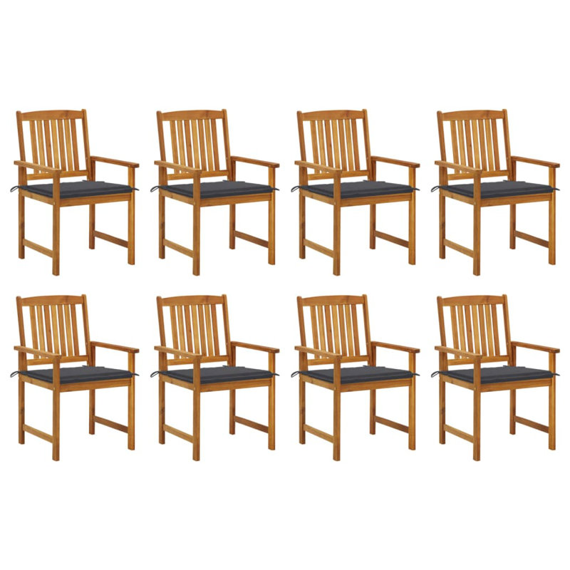 Patio Chair with Cushions, Brown, Anthracite
