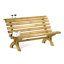 Lauryn Solid Wood Pine Outdoor Bench