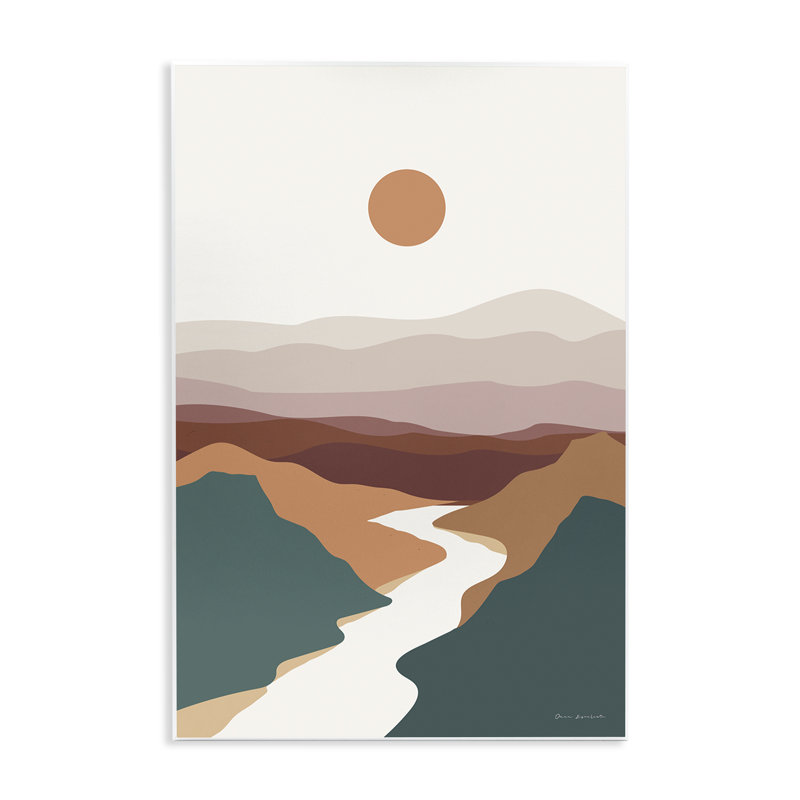 «Natural Mountain Valley» par Omar Escalante, H 15 po x l 10 po
