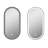 Bubba Metal Flat Wall Mirror