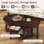 Table basse vintage rétro avec tiroir et étagère de rangement-670828895-670828892
