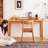 Rectangular Solid Wood with 2 drawers desk-109514482-109514483