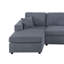 Canapé modulaire en L avec deux fauteuils et causeuse sans accoudoirs-871592827