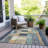 Machine Washable Indoor/Outdoor Xhevrie Navy Rug-2005155774