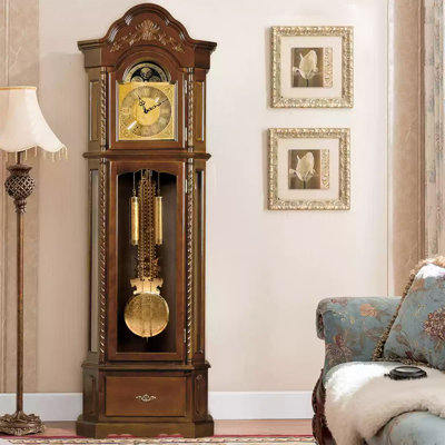Luxury-retro mechanical chronograph living room floor clock