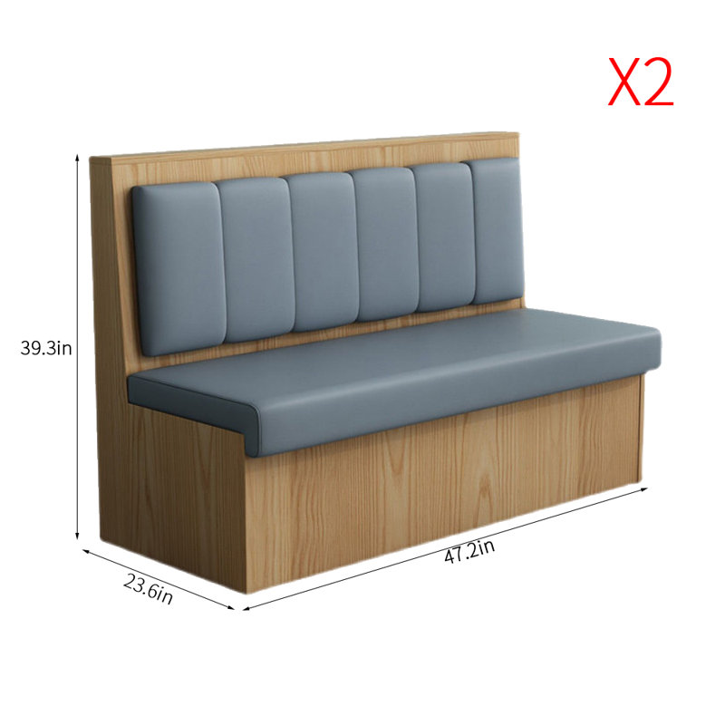 Banc rembourré en similicuir Light Luxury