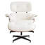 Tabouret d'appoint pivotant de 25,8 po Mid Century