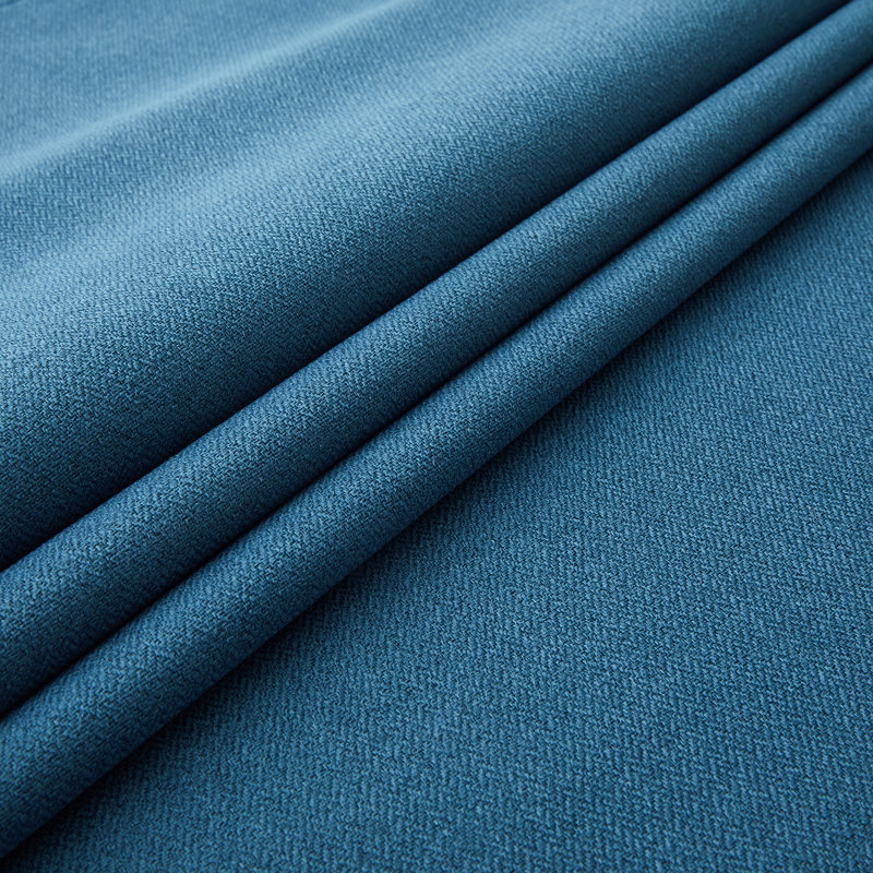 100% Linen Blackout Curtains with Eyelets – Ready Made, Blue, 168 cm W x 183 cm L