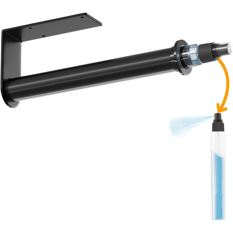 2 in 1 Wall Mounted Paper Towel Holder with with Spray Bottle