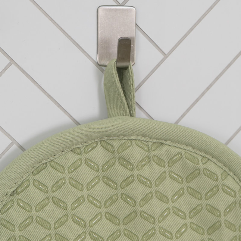 All-Clad Silicone Ogee Potholders (Set of 2), Fennel
