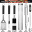 Ensemble d'outils de cuisson antiadhésifs en acier inoxydable