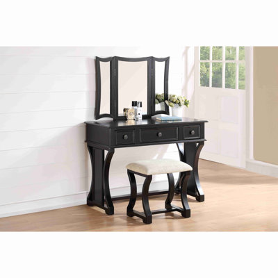 Ensemble de meuble-lavabo de salle de bain unique moderne avec tabouret pliable en MDF avec placage 1 pièce