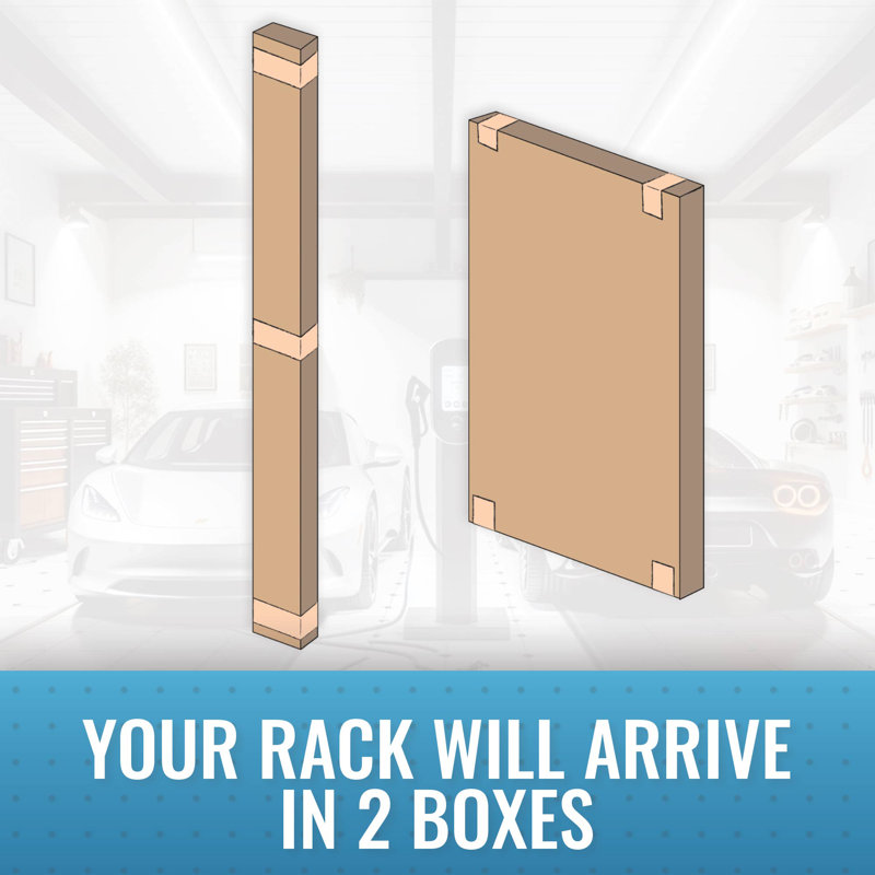 Olenka 48'' W Steel Height -Adjustable Ceiling Mounted Rack