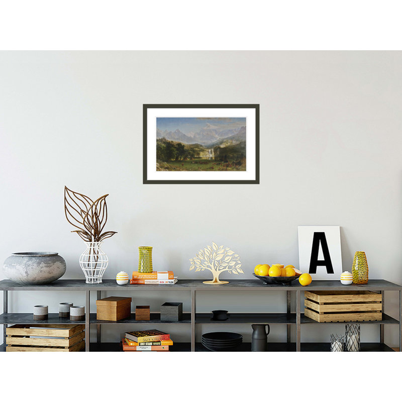 The Rocky Mountains Lander's PeakAlbert Bierstadt - Impression numérique sur toile, H 20,24 po x l 29,5 po