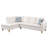 Upholstered L-Shaped Sectional Left Hand Facing-81189058-81189059