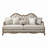 Aeryona Recessed Arm Sofa in Beige and Antique Taupe