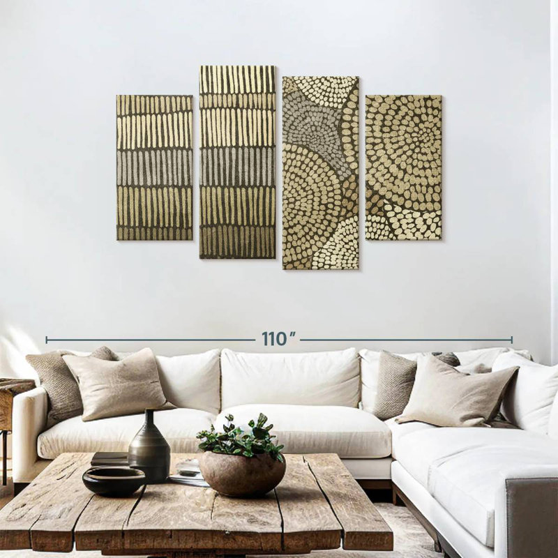 Motifs tribaux terreux Avery, H 48 po x l 75 po