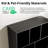 Achnas 70" H x 31" W Storage Bookcase with 10 Cubes and 2 Doors-830444051