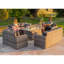 Lotus 10 Seater Fire Pit Dining Table Set