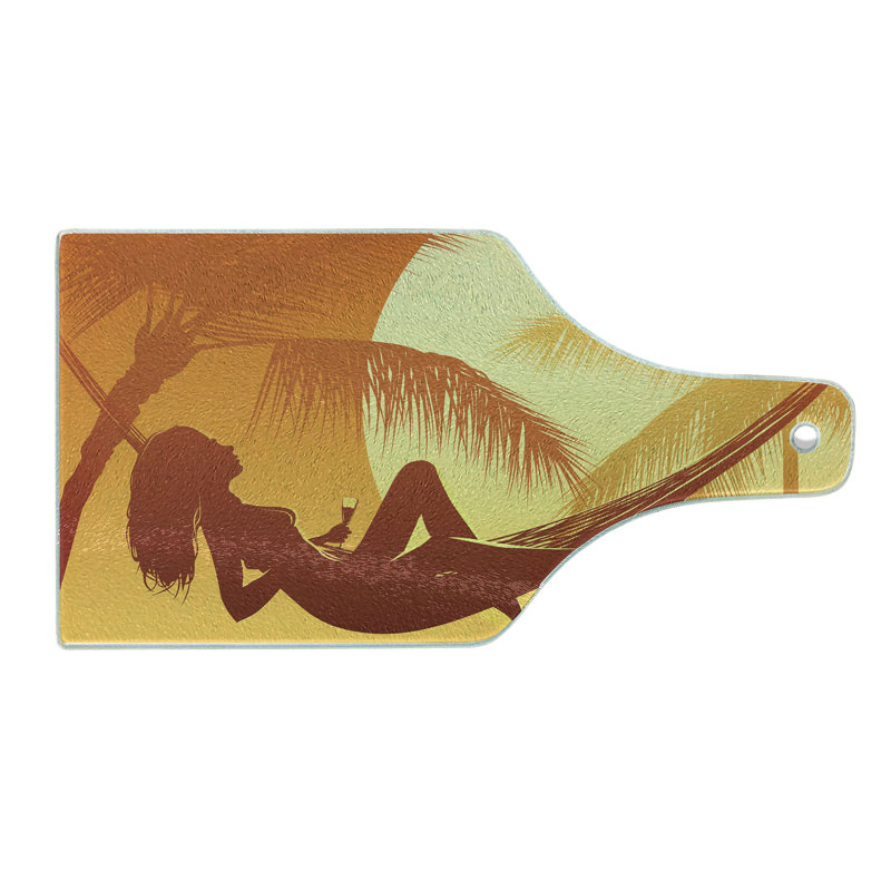 Planche à découper en verre trempé Ambesonne
